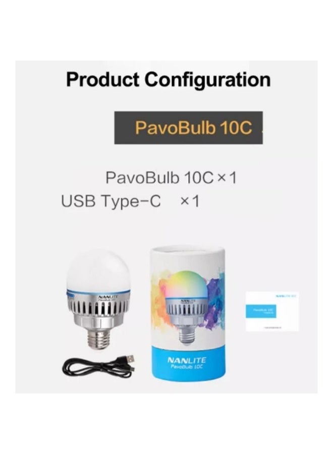 Nanlite PavoBulb 10C Standard RGB Smart LED Light Bulb 10W 2700k-7500k Full-Color Cri95 Tlci97 for Photography - Image 5