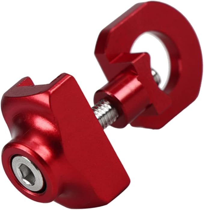 Red Bicycle Chain Tensioner Roller Regulator Compact for Folding Bikes 3 5x1 8CM - Image 1
