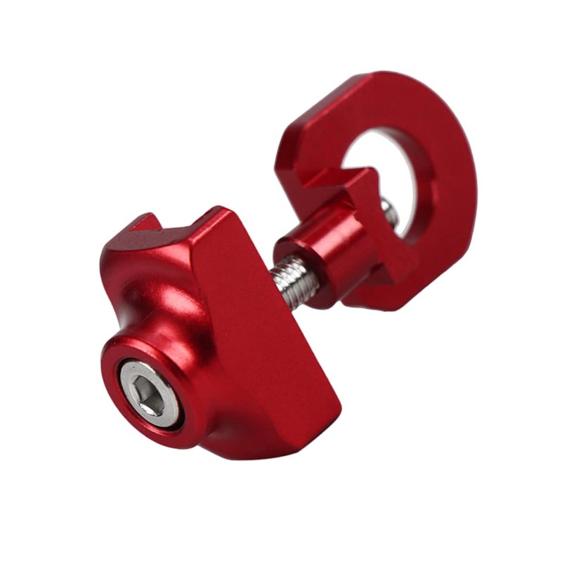Red Bicycle Chain Tensioner Roller Regulator Compact for Folding Bikes 3 5x1 8CM - Image 2