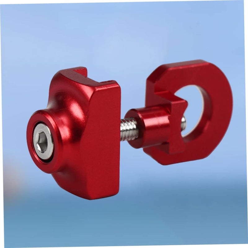 Red Bicycle Chain Tensioner Roller Regulator Compact for Folding Bikes 3 5x1 8CM - Image 3