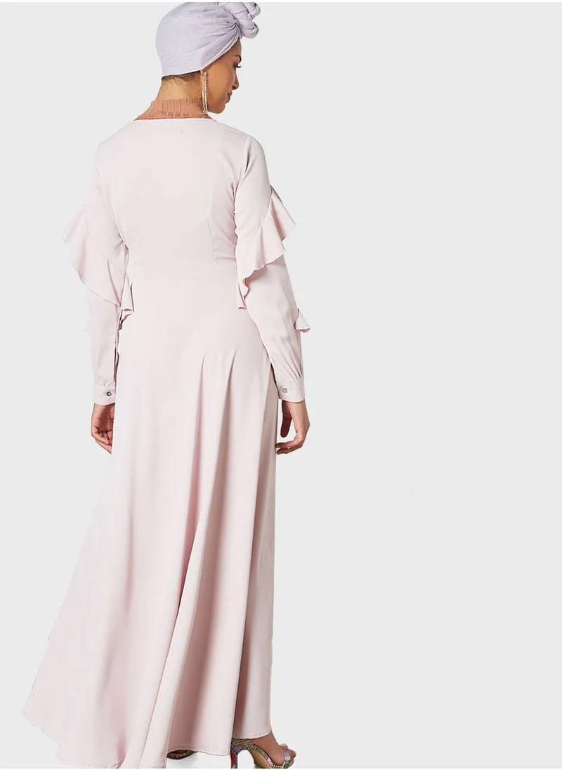 SIVVI for HANIYA Ruffle Detail Abaya