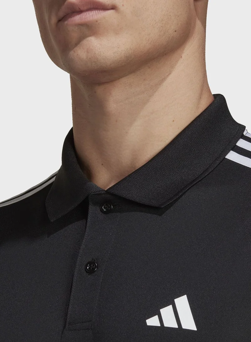 adidas تيشيرت بولو للتدريب Train Essentials Piqué 3-Stripes