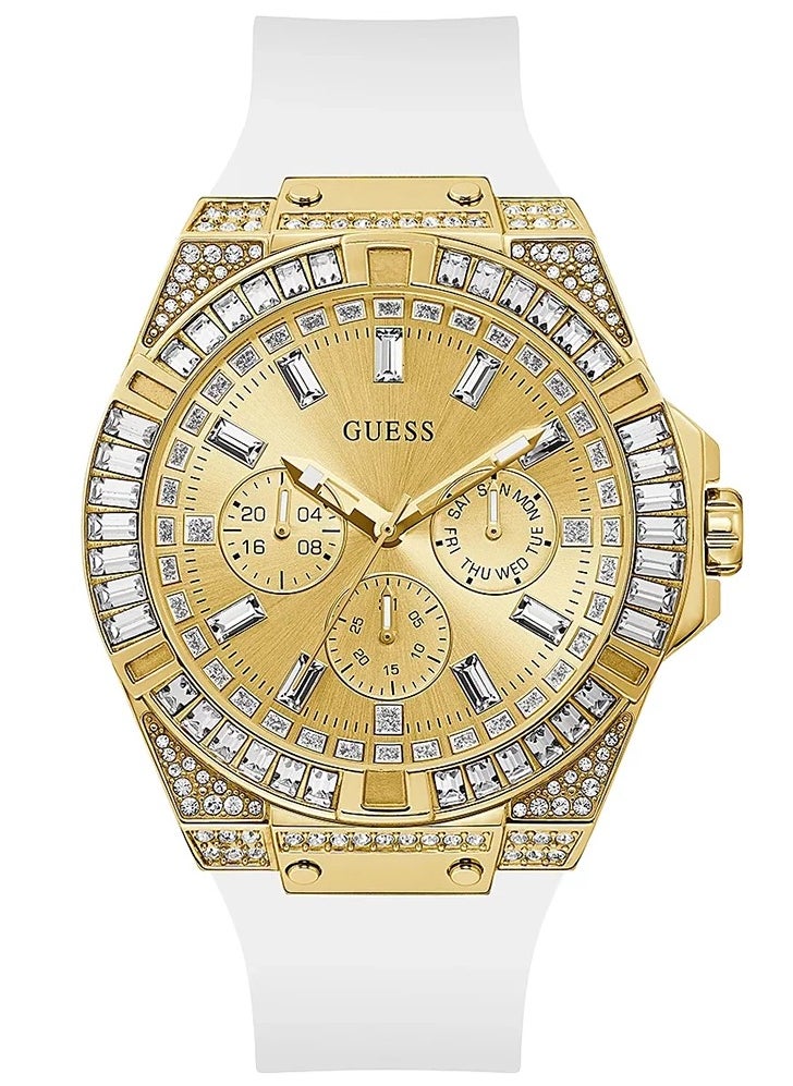 Guess Baguette Women's Gold and White Multifunction Watch - GW0208G3 - pzsku/ZAE8835E6BE73976973A9Z/45/_/1741519056/c3941e6c-4c30-41f0-b9c2-e740c3bd89bc