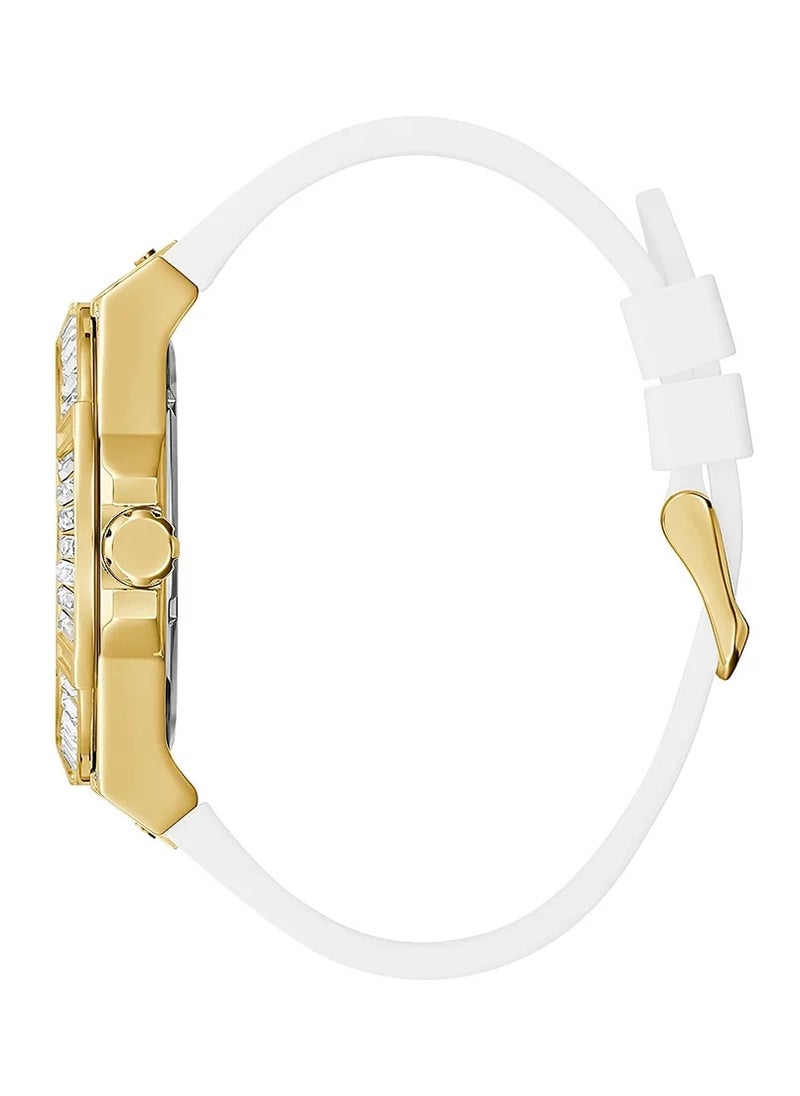 Guess Baguette Women's Gold and White Multifunction Watch - GW0208G3 - pzsku/ZAE8835E6BE73976973A9Z/45/_/1741519057/186e5637-a54b-4184-a8bb-ca53b47ee73f