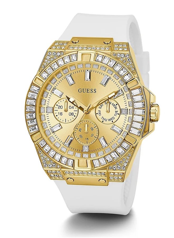 Guess Baguette Women's Gold and White Multifunction Watch - GW0208G3 - pzsku/ZAE8835E6BE73976973A9Z/45/_/1741519058/cccd5052-0b41-4545-823d-ddb1ec6720a5