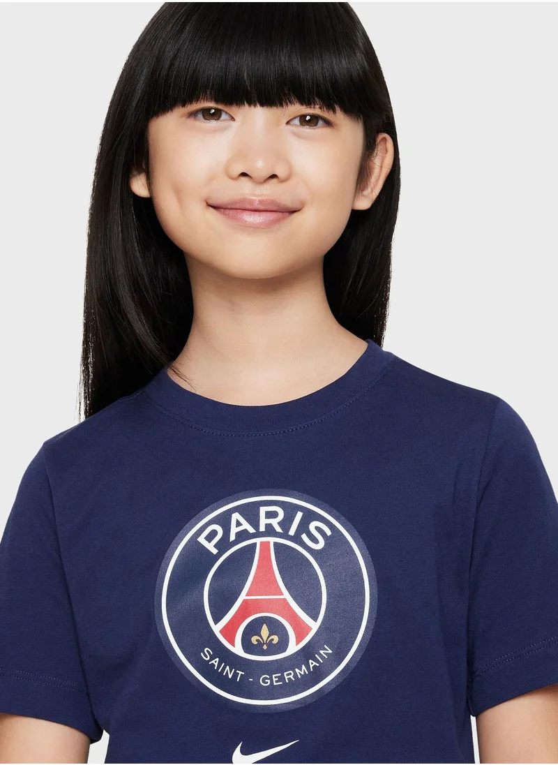 Nike Kids Paris Saint Germain Crest T-Shirt