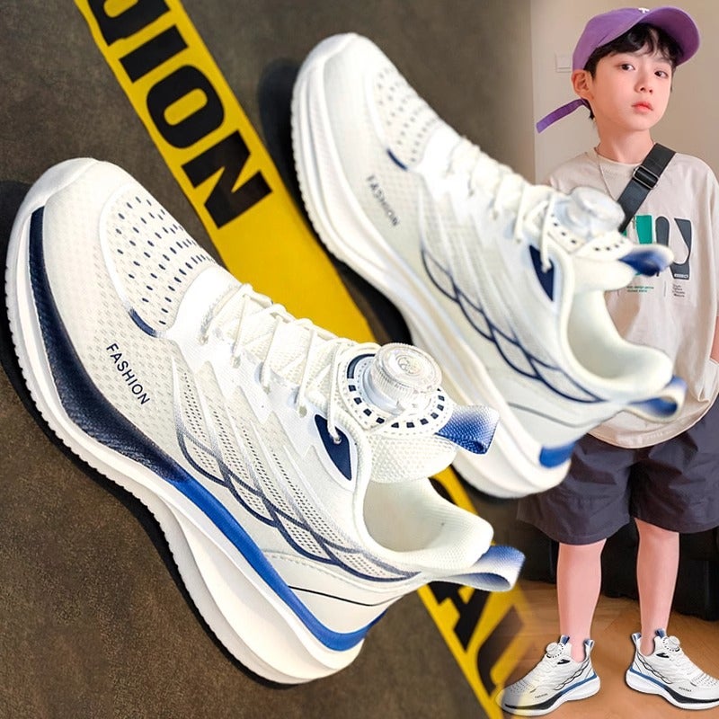 Boys' Shoes Children'S Sports Torre Shoes Big Boys White Mesh Shoes Autumn Fashion - Image 2