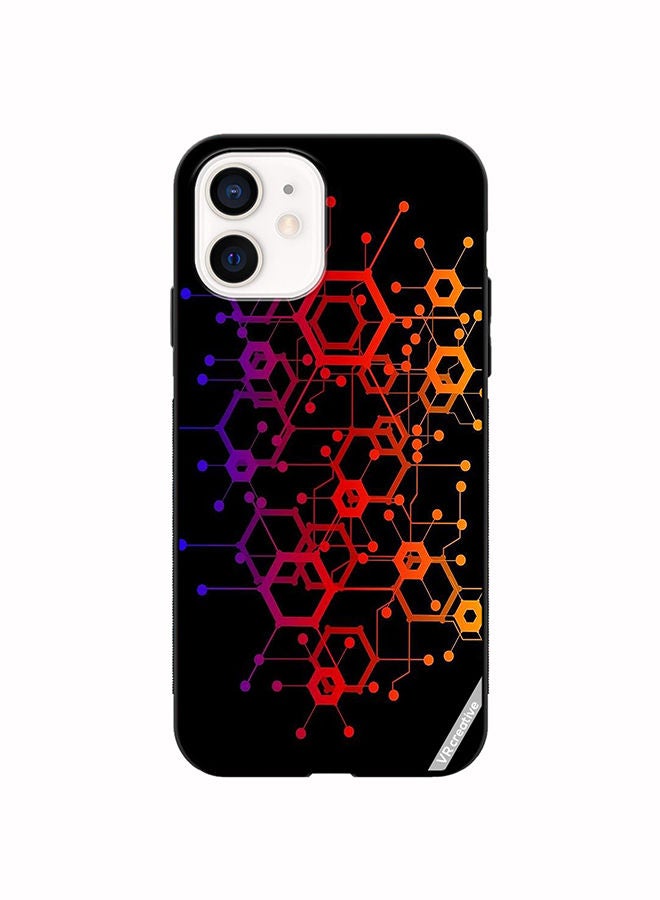 VR CREATIVE Protective Case Cover For Apple iPhone 12 mini Abstract Circuit Board Design Multicolour - Image 1