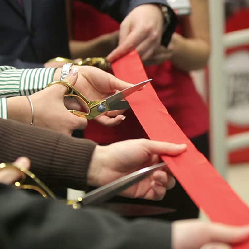 Wasan Ribbon Cutting Scissors Giant Scissors Large Scissors for Ribbon Cutting Ceremony Gold Scissors for Ribbon Cutting Professional Scissors for Fabric Heavy Duty Scissors for Cutting Plastic Cardboard - Image 3