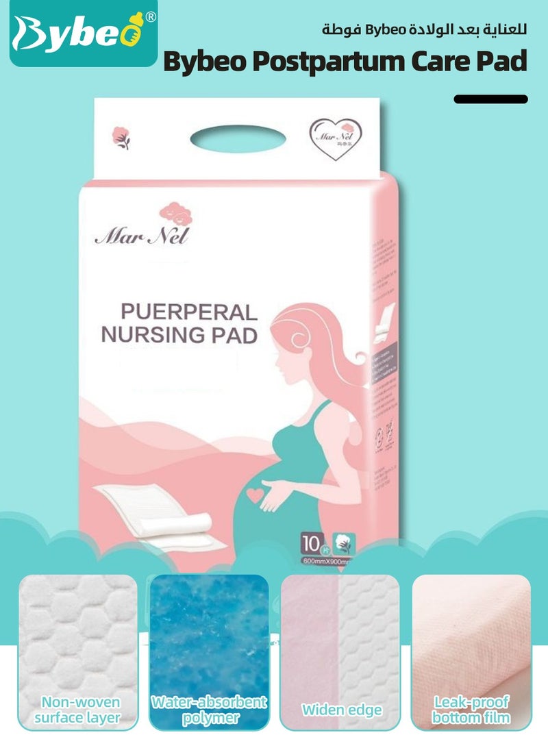 Bybeo 10PCS Disposable Bed Pad, Waterproof Underpads, Ultra-Absorbent Mattress Protector, Bed Wetting Protector Mat for Postpartum Maternity, Adult and Kids 60x90CM  - Image 2