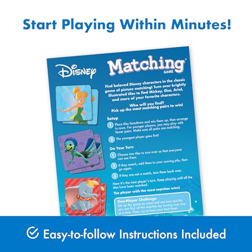 Wonder Forge Disney Matching Game - Fun Memory Game for Boys & Girls Ages 3 and Older - Featuring Classic Disney Characters - Preschool Learning Toy - Image 5