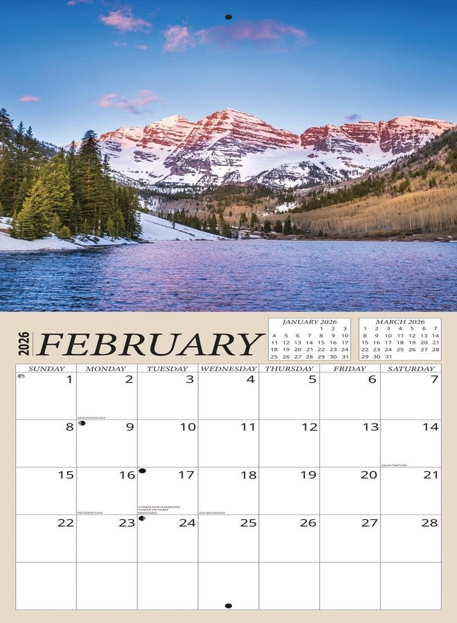 Crenstone Seasons Calendar 2026 - Deluxe 2026 Changing Seasons Wall Calendar Bundle with Over 100 Calendar Reminder Stickers (Nature Gifts, Office Supplies) | Made In The USA - Image 4