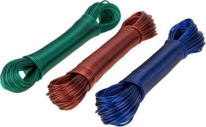 TARTAMYA PVC Coated Steel AntiRust Wire Rope Clothesline 2024 cm with 2 Plastic Hooks 02 10 Meter - Image 5