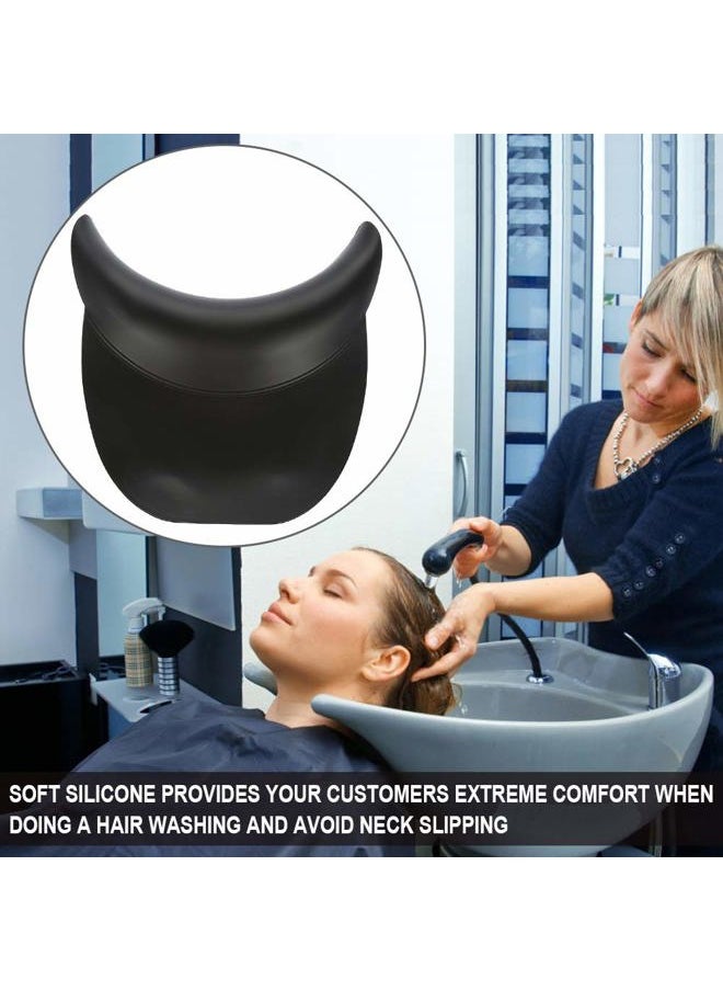 DEWIN Salon Neck Rest Cushion, Hair Washing Silicone Neck Support Rest Cushion, Neck Pillow for Sink Salon Spa Shampoo Bowl Gripper  - Image 5