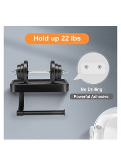 Generic SYOSI Toilet Paper Holder with Phone Shelf, Stainless Steel Wall Mount, Bathroom Tissue Roll Shelf (1 PCS)  - Image 4