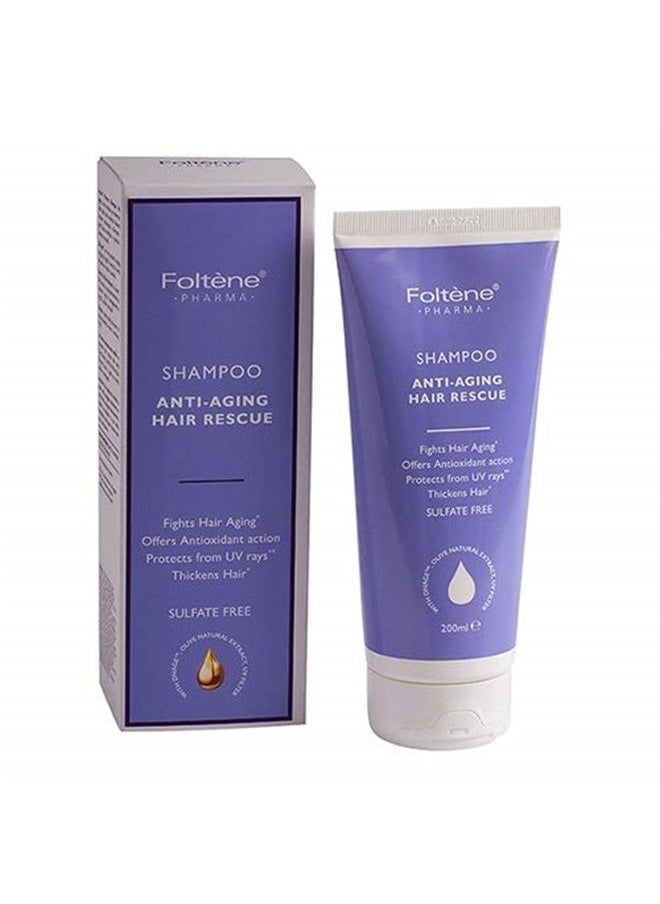 Foltene Pharma Anti - Aging Hair Rescue Shampoo 200ml  - Image 1