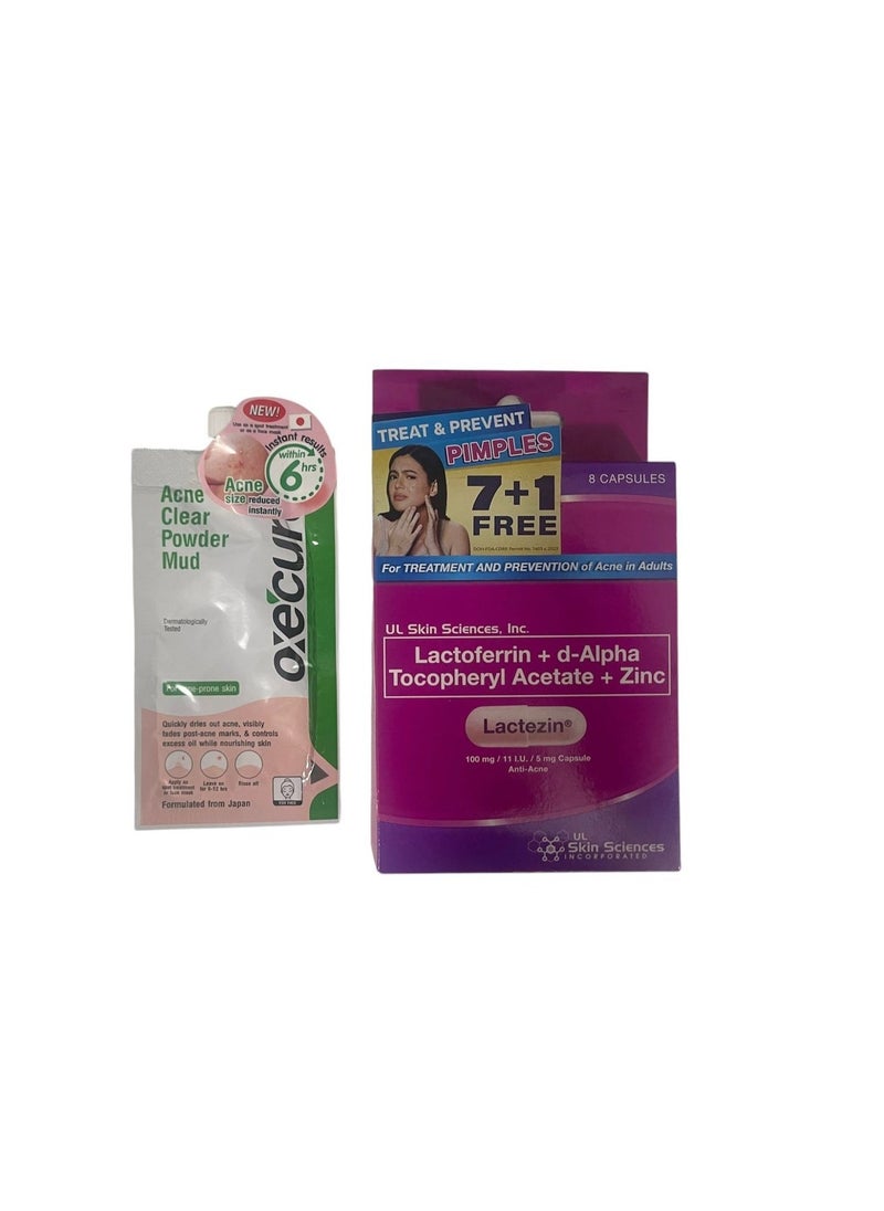 oxe cure Acne clear powder mud and lactoferrin 