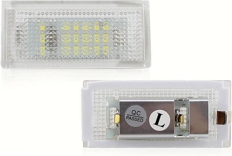 QASULER 2PCS LED License Plate Light for E46 Series - Image 1