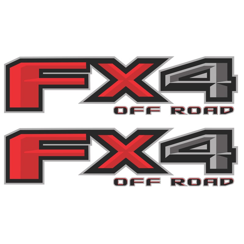 GOLD HOOK FX4 Off Road Decal Replacement Sticker F150 Bedside F Truck Super Duty F250 F350 F450 Premium Series DieCut