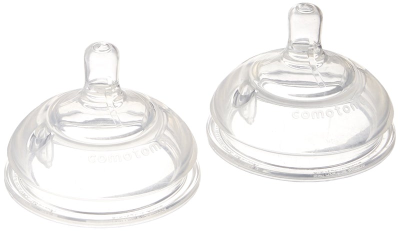 Comotomo Replacement Nipples in Variable Flow for Ages 6 Months (2-Pack) - Image 1