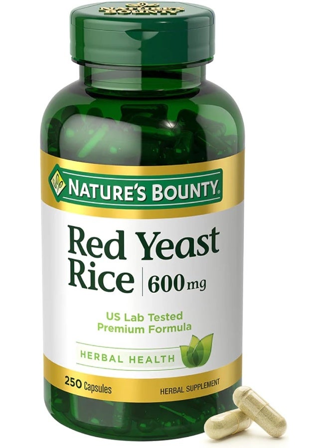 ناتشرز باونتي أرز الخميرة الحمراء، مكمل عشبي، 600 ملغ، 250 كبسولة - Image 1