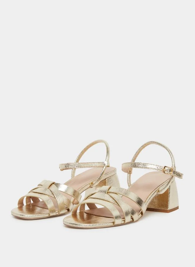 Styli Styli Sling Back Block Heel Sandals