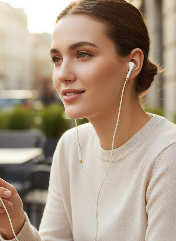 ستارت سماعة أذن سلكية ستارت START ST-03 – Universal Earphone – سماعة موبايل – ميكروفون مدمج – صوت ستيريو عالي – تحكم بالمكالمات – جاك 3.5 ملم – متوافقة مع جميع الهواتف - Image 2