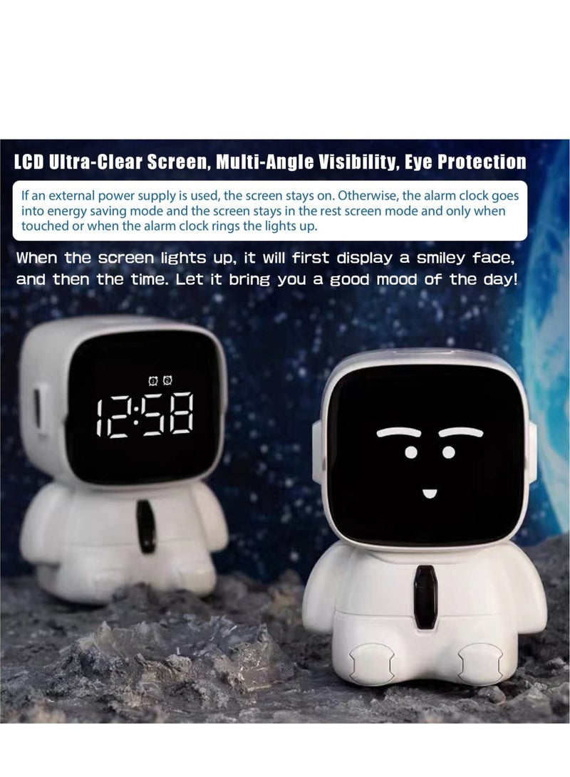 Captaintech Kids Digital Alarm Clock UBC RechargeableLED Electronic Clock 8 Levels of Volume Adjustment, 12/24H 5 Ringtones, Countdown Timer, Birthday Present for Kids Teens Girls Astronaut - Image 5