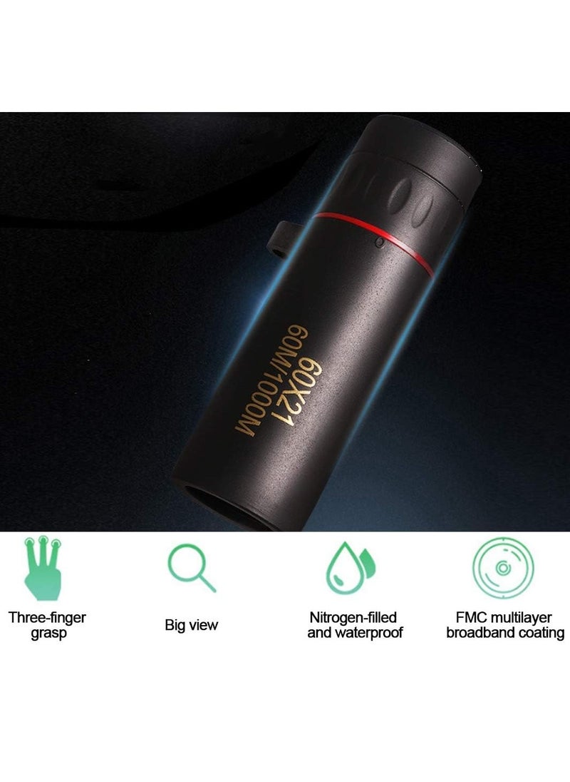 Generic Adult Pocket Monocular Telescope, Mini High Power Handheld Telescope for Bird Watching, Hunting, Camping, Hiking, Live Concerts and Games (60/1000M)  - Image 4