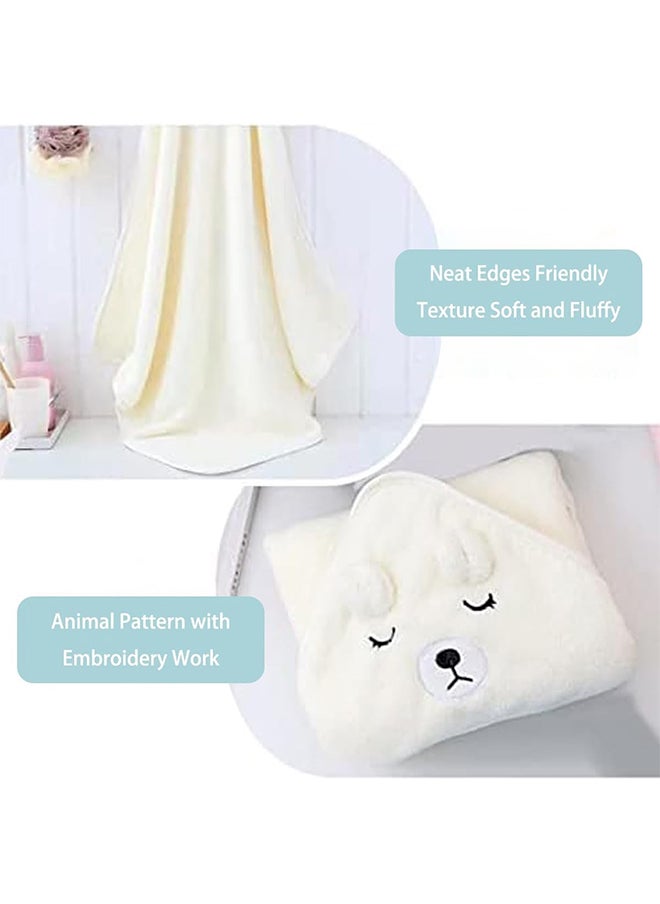 Hihonor - Baby Hooded Bath Towel,80 X 80 Cm Large Size Bath Towel,Pure Cotton Material,Soft and Absorbent Without Pilling,Suitable for Baby Boys and Baby Girls - Image 1
