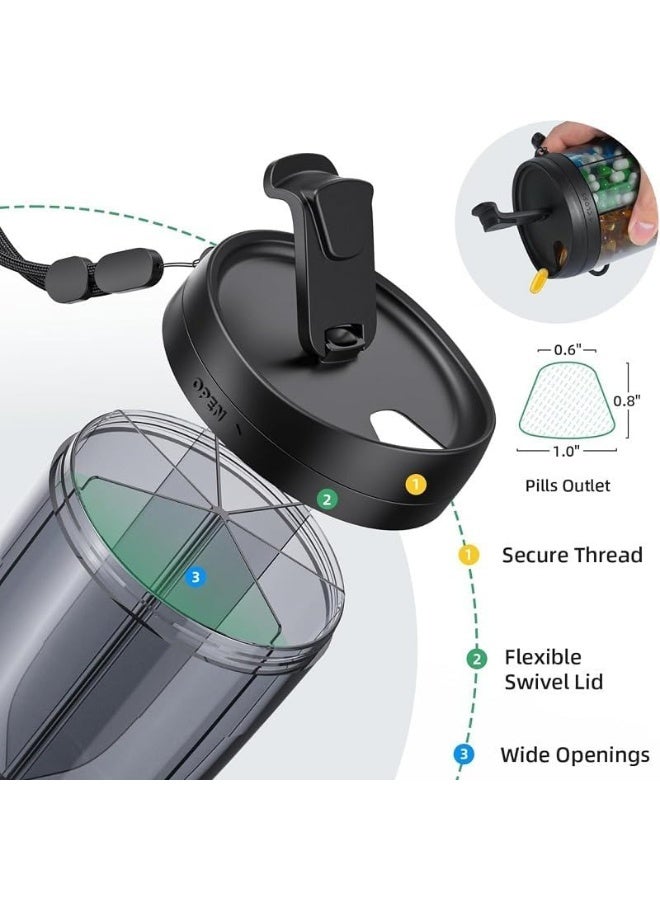 أوشيما 6-علبة علبة مقصورة منظم، علبة ملحقات كبيرة منظم علبة السفر مقصورة 6 منظم، علبة علبة علبة مع تصميم مضاد للمزج وفتحة واسعة - Image 4