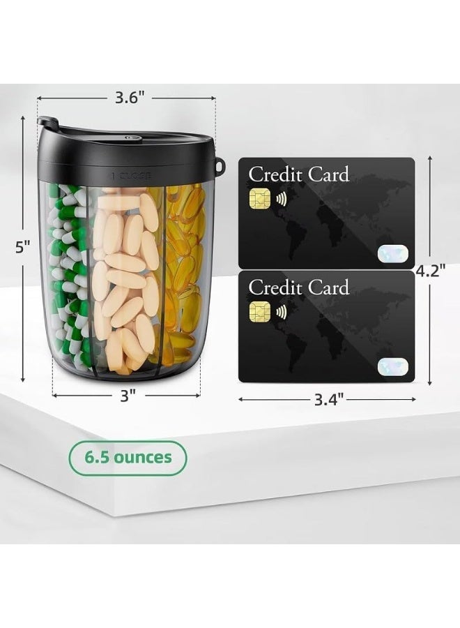 أوشيما 6-علبة علبة مقصورة منظم، علبة ملحقات كبيرة منظم علبة السفر مقصورة 6 منظم، علبة علبة علبة مع تصميم مضاد للمزج وفتحة واسعة - Image 2