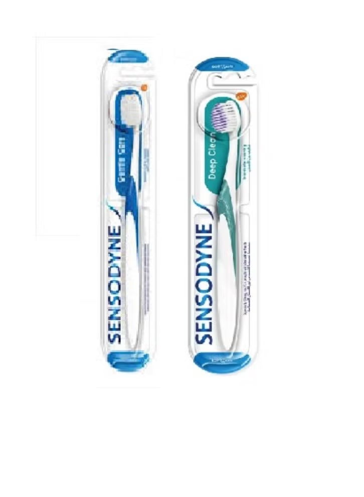 سنسوداين فرشاة سنسوداين الناعمة للعناية اللطيفة المصممة خصيصًا للأشخاص ذوي الأسنان الحساسة 1+1 - Image 2