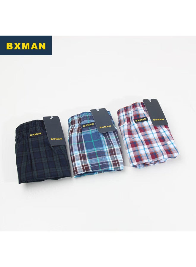 Bxman Arlo Loose Men's Underwear Men's Flat Angle Pants Pure Cotton Woven Shorts Men's Pajamas Cbt567 180xl - Image 2