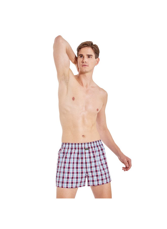 Bxman Arlo Loose Men's Underwear Men's Flat Angle Pants Pure Cotton Woven Shorts Men's Pajamas Cbt567 180xl - Image 4