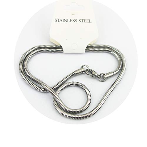 Glory Qin Stainless Steel Necklace Snake Chain Necklace with Lobster Clasps for Jewelry Making (4.2mm, 26 Inches) - Image 4