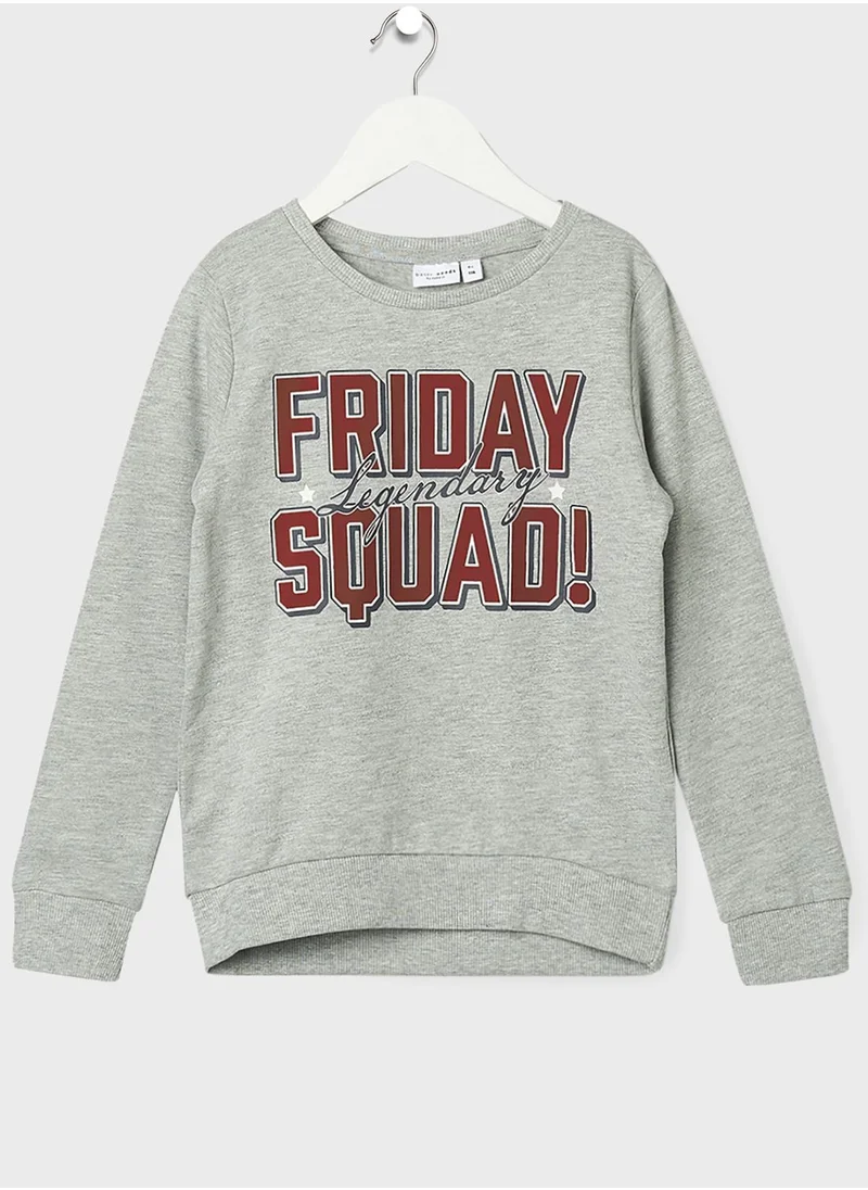 NAME IT Kids Friday Long Sleeve Sweatshirt