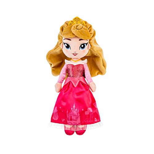 Disney Store Official Princess Plush Doll Aurora from Sleeping Beauty Medium 14 Inches Soft Plushy with Embroidered Features Princess Toys for Girls Disney Dolls Stuffed Animals for Girls - Image 1