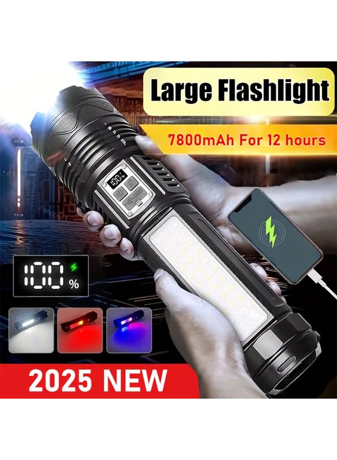 3399 Lumens LED Flashlight With 7800mAh Battery Remote Control COB Light Portable Shoulder Strap - Image 2
