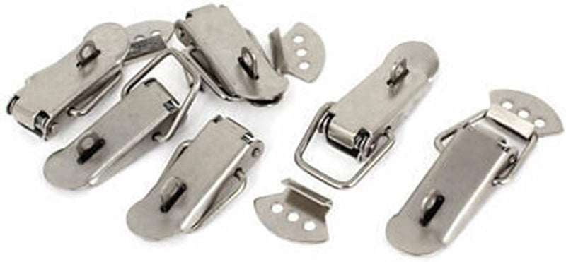 Stainless Steel Spring Loaded Padlock Hasp Lock Toggle Latch Set of 6 - Image 2