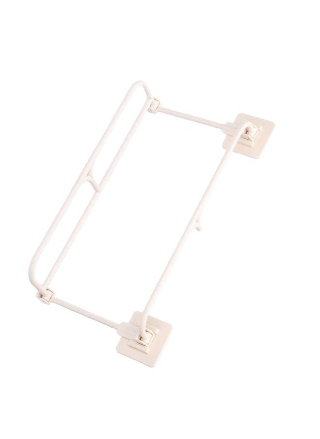 Foldable Slipper Rack Plastic Wall Mounted Shoe Shelf Hanging Slipper Organizer for Bathroom Dormitory