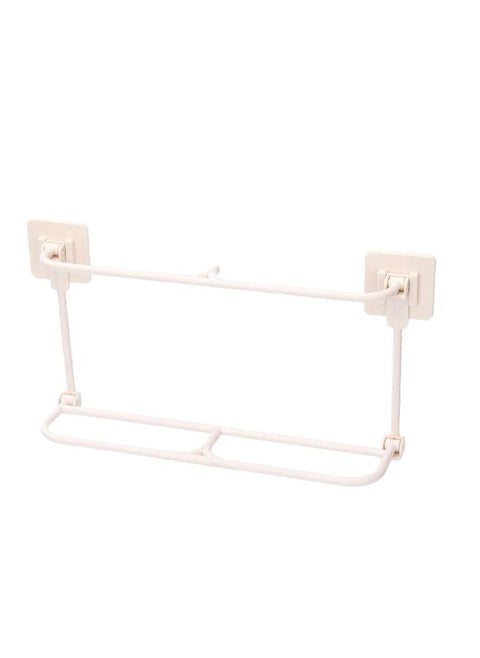 Foldable Slipper Rack Plastic Wall Mounted Shoe Shelf Hanging Slipper Organizer for Bathroom Dormitory