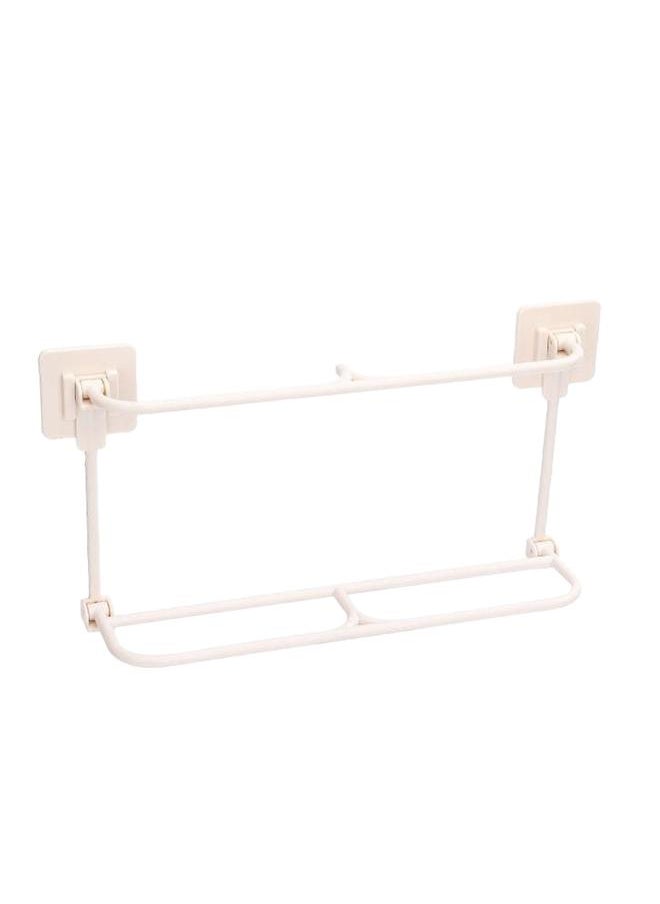 Foldable Slipper Rack Plastic Wall Mounted Shoe Shelf Hanging Slipper Organizer for Bathroom Dormitory