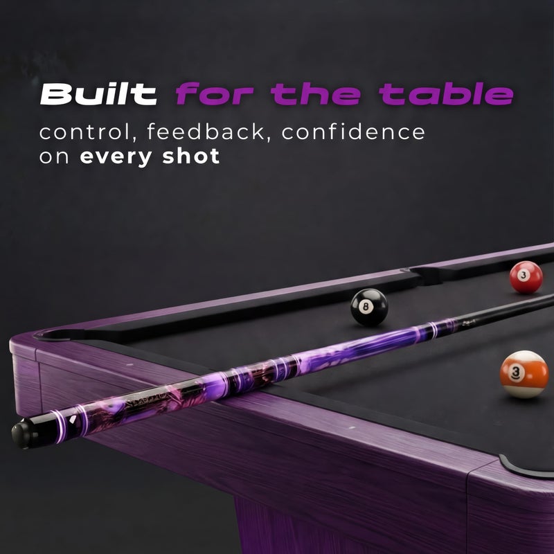 IgnatGames Premium Pool Cue Stick â€“ 58" 2-Piece, 21oz Canadian Maple Cue with 12.5mm AirStrike Shaft, Premium Case & Accessories - Image 4