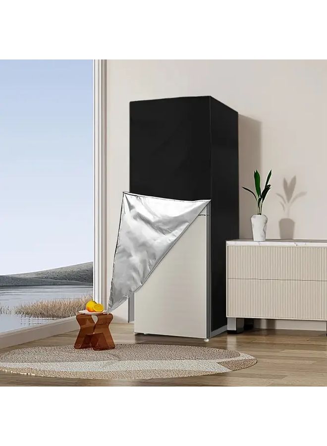Upright Refrigerator Outdoor Cover Protective Dust Cover Size 23.23x23.23x56.3 Inch - Image 1