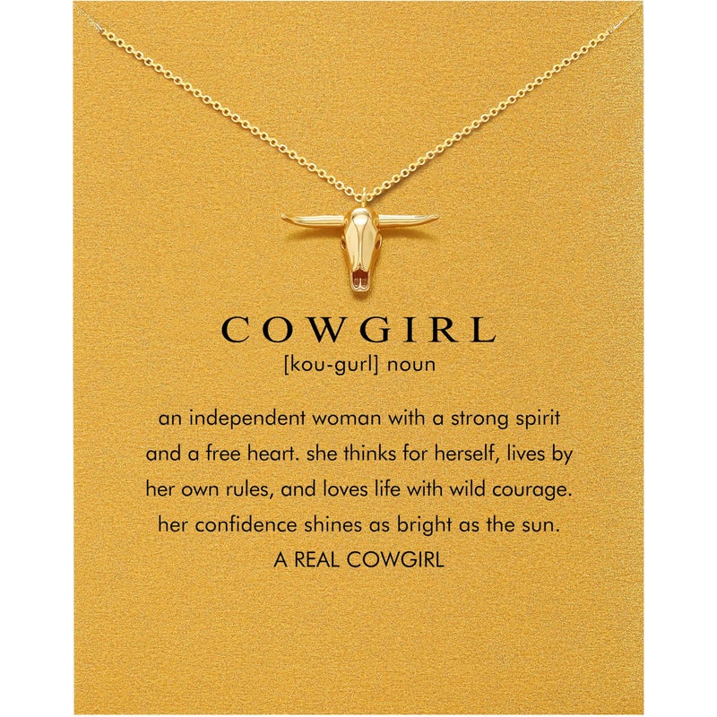 Baydurcan Cowgirl Necklace for Women Western Necklace Cowgirl Jewelry Acessories for Women Western (Cowgirl Gifts) - Image 1