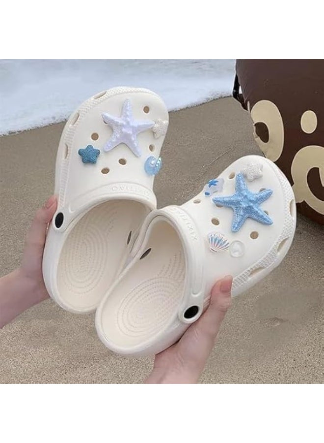 HZYH 9 Pcs Starfish Shoe Charms Set, Vibrant Durable Plastic Decorative Shoes Accessories for Clogs, Crocs and Hole  Shoes - Image 2