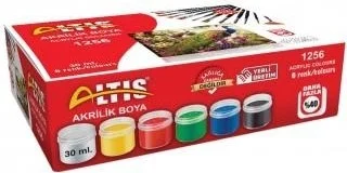 التيس Altıs Acrylic Paint 30 ml x 6 Colors 1256