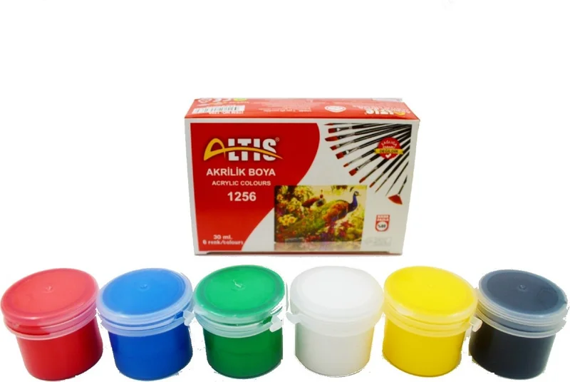 التيس Altıs Acrylic Paint 30 ml x 6 Colors 1256
