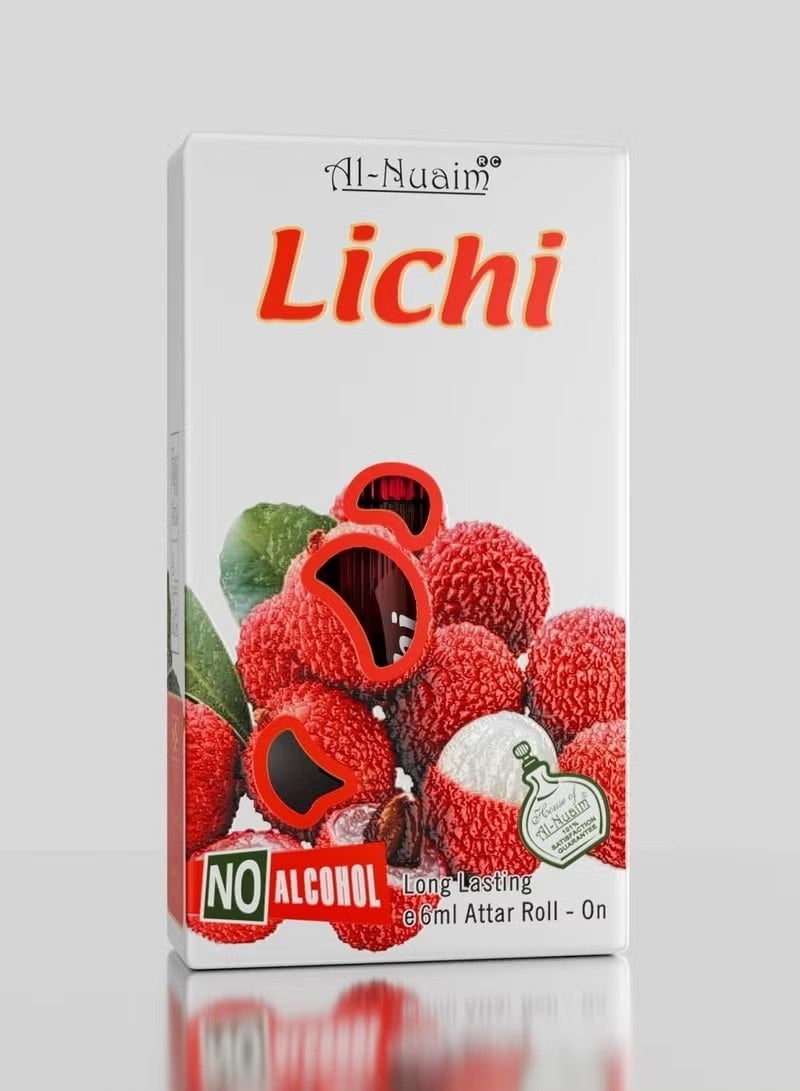 Al Nuaim Al-Nuaim Lichi Attar Roll On Perfume Oil 6ml | Alcohol-Free Concentrated Lychee Fragrance for Men & Women - Image 3